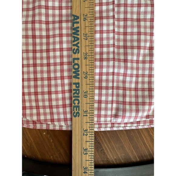 Brooks Brothers 346 Men Size LR Red White Check Regular Fit Long Sleeve Shirt - Picture 6 of 11